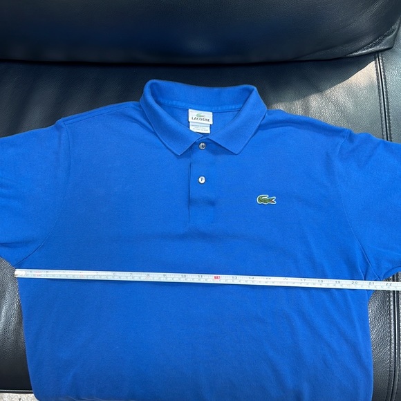 Lacoste Blue Polo Shirt Mens Sz FR 6 / US Large - Picture 11 of 13
